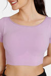 Zivame Double Layered Non Wired Full Coverage Blouse Bra With Removable Cookies - Sheer Lilac — thumbnail 5